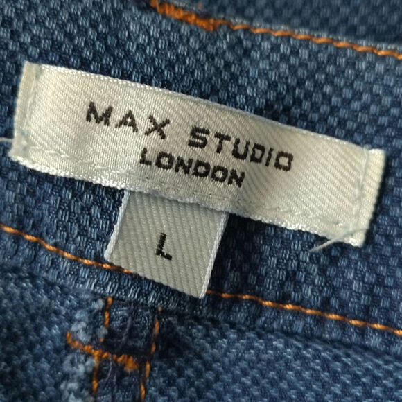 Max Studio London Jeans Blue Womens Size Large - Picture 4 of 5